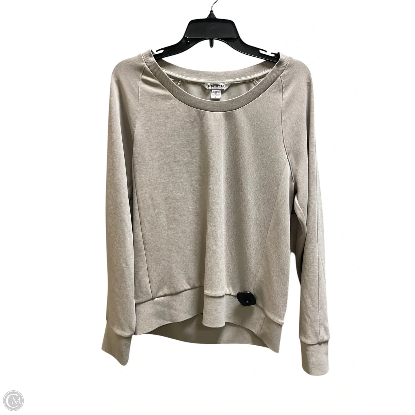 Athletic Sweatshirt Collar By Athleta In Taupe, Size: S