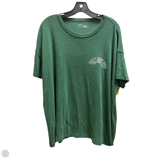 Top Short Sleeve By Aerie In Green, Size: L