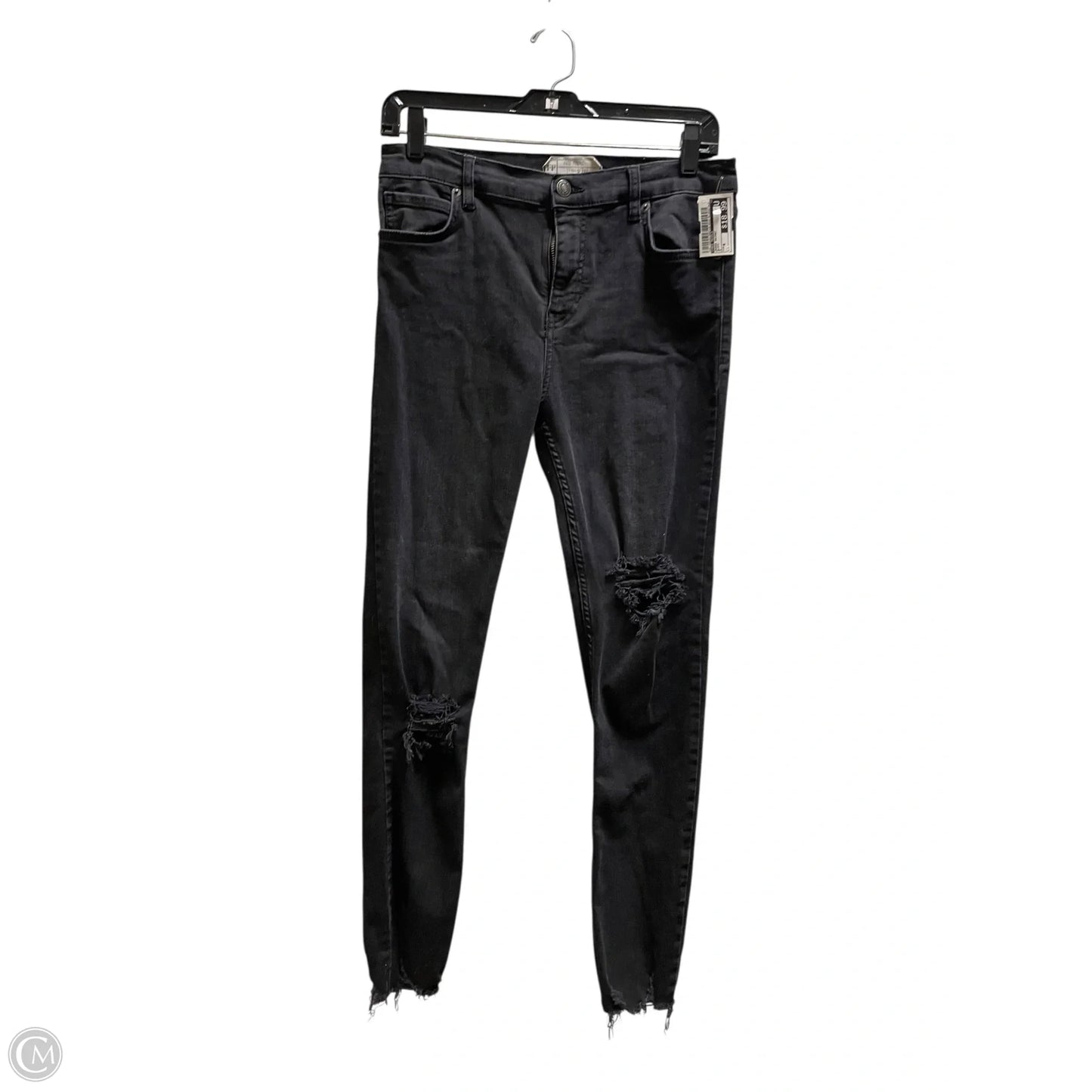 Jeans Skinny By Free People In Black, Size: 6