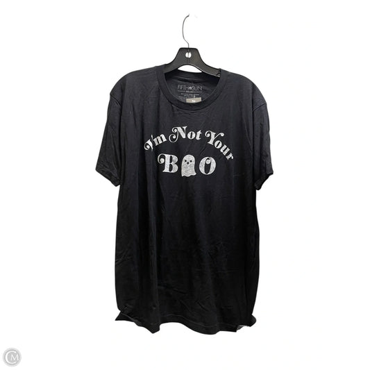 Top Short Sleeve By Fifth Sun In Black, Size: M