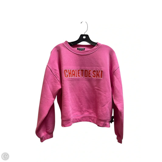 Sweatshirt Crewneck By J. Crew In Pink, Size: M