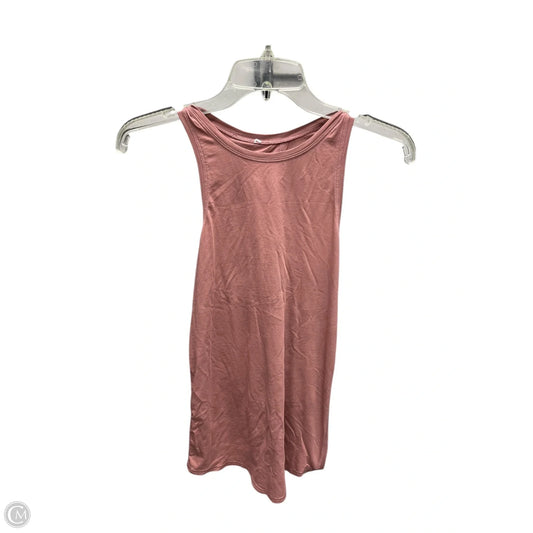 Athletic Tank Top By Lululemon In Pink, Size: 4