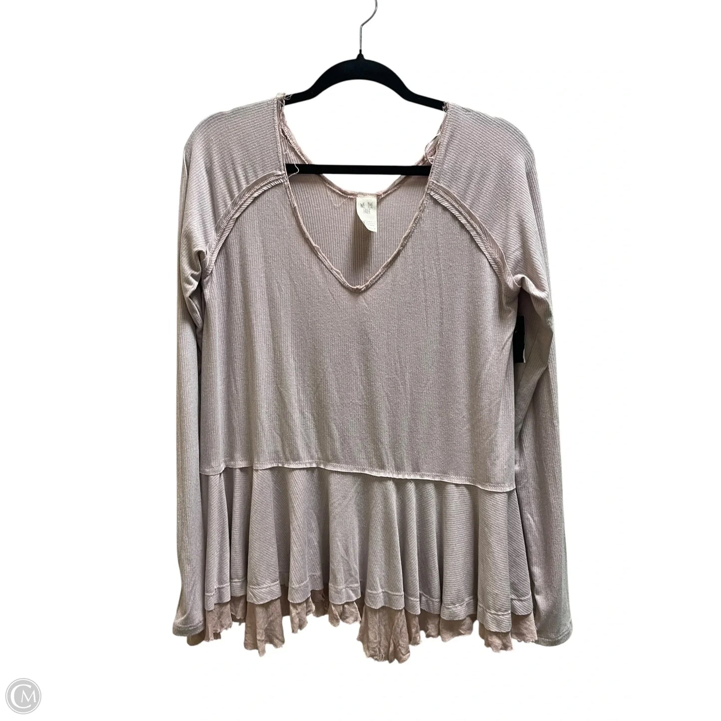Top Long Sleeve By Free People In Purple, Size: S