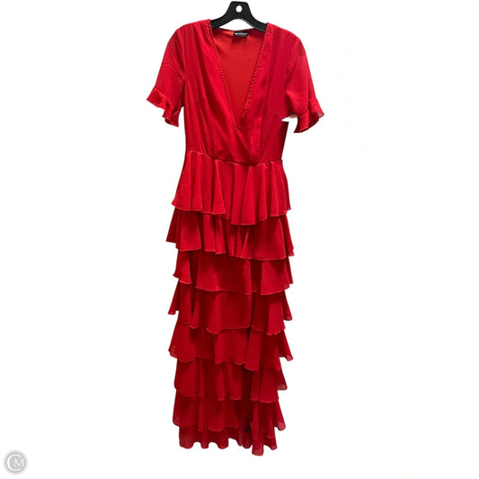 Dress Casual Maxi By Pretty Little Thing In Red, Size: M