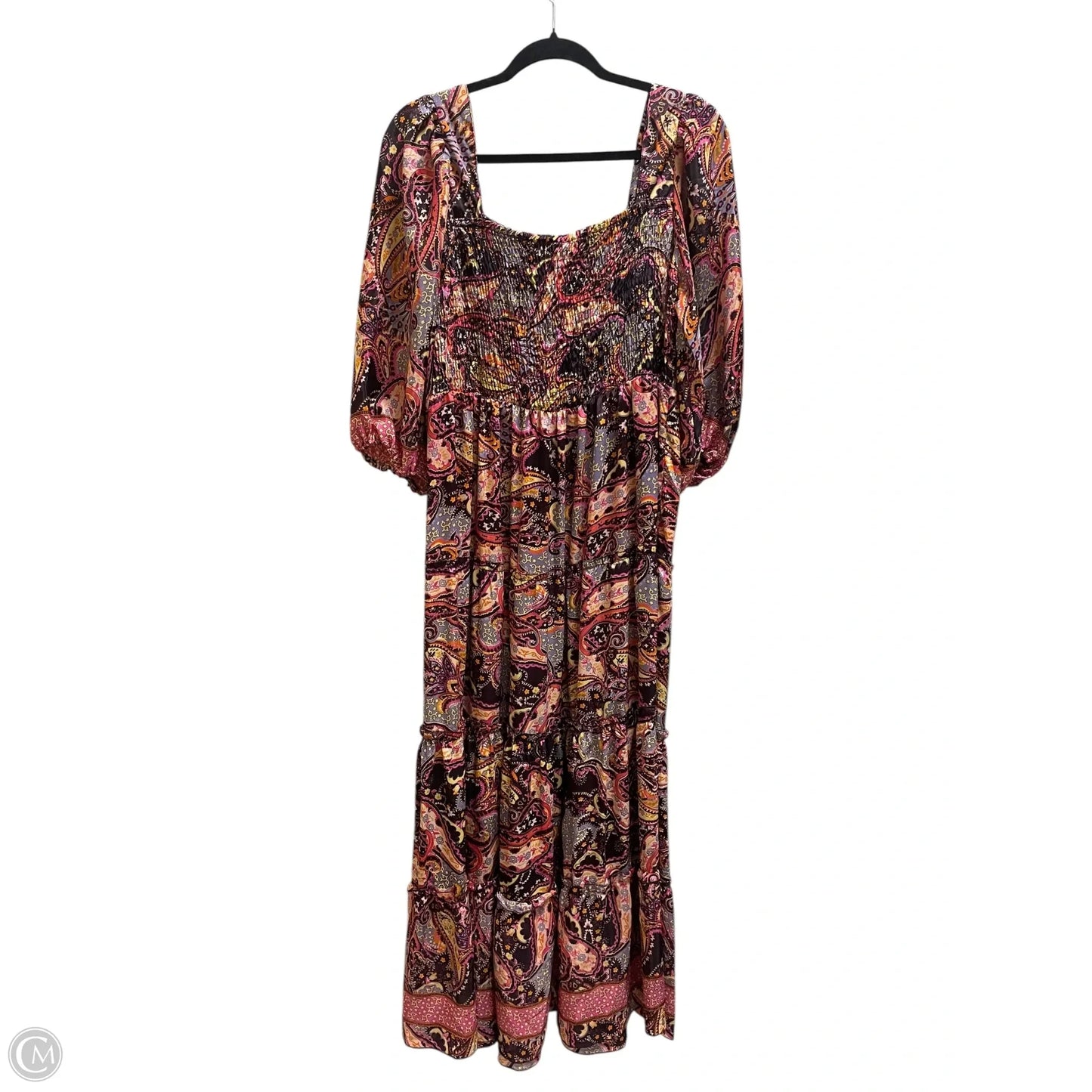 Dress Casual Maxi By Clothes Mentor In Multi-colored, Size: 3x