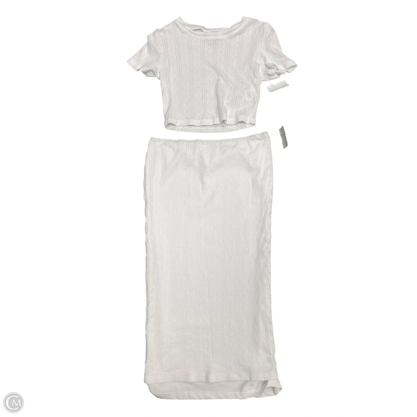 Skirt Set 2pc By Clothes Mentor In White, Size: S