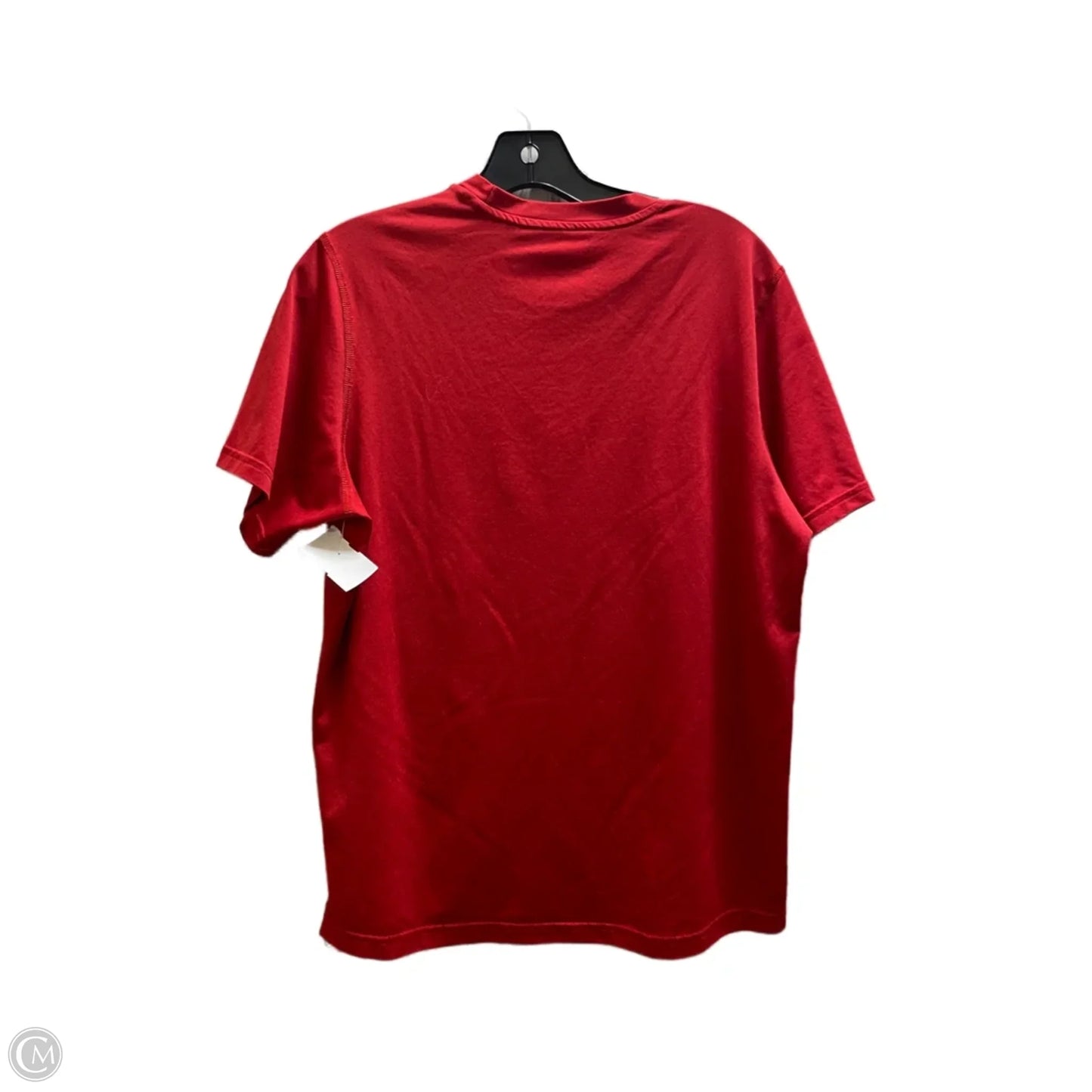 Athletic Top Short Sleeve By Adidas In Red, Size: M