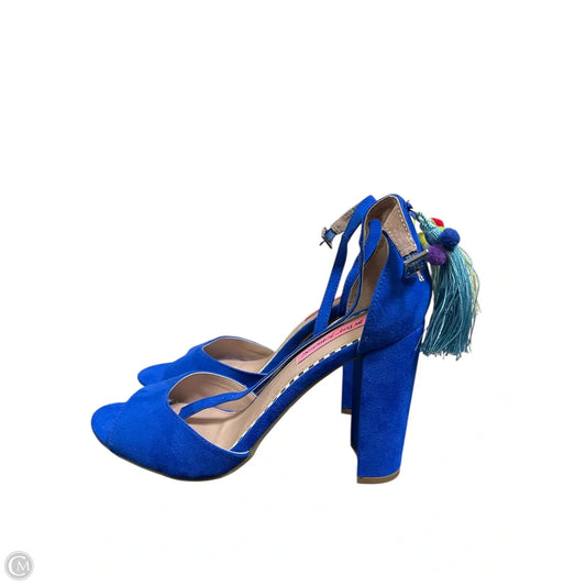 Shoes Heels Block By Betsey Johnson In Blue, Size: 10