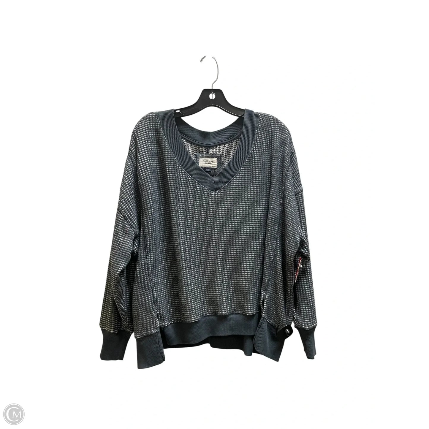 Top Long Sleeve By American Eagle In Blue, Size: S
