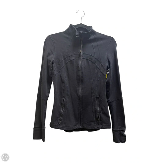 Athletic Jacket By Lululemon In Black, Size: 6