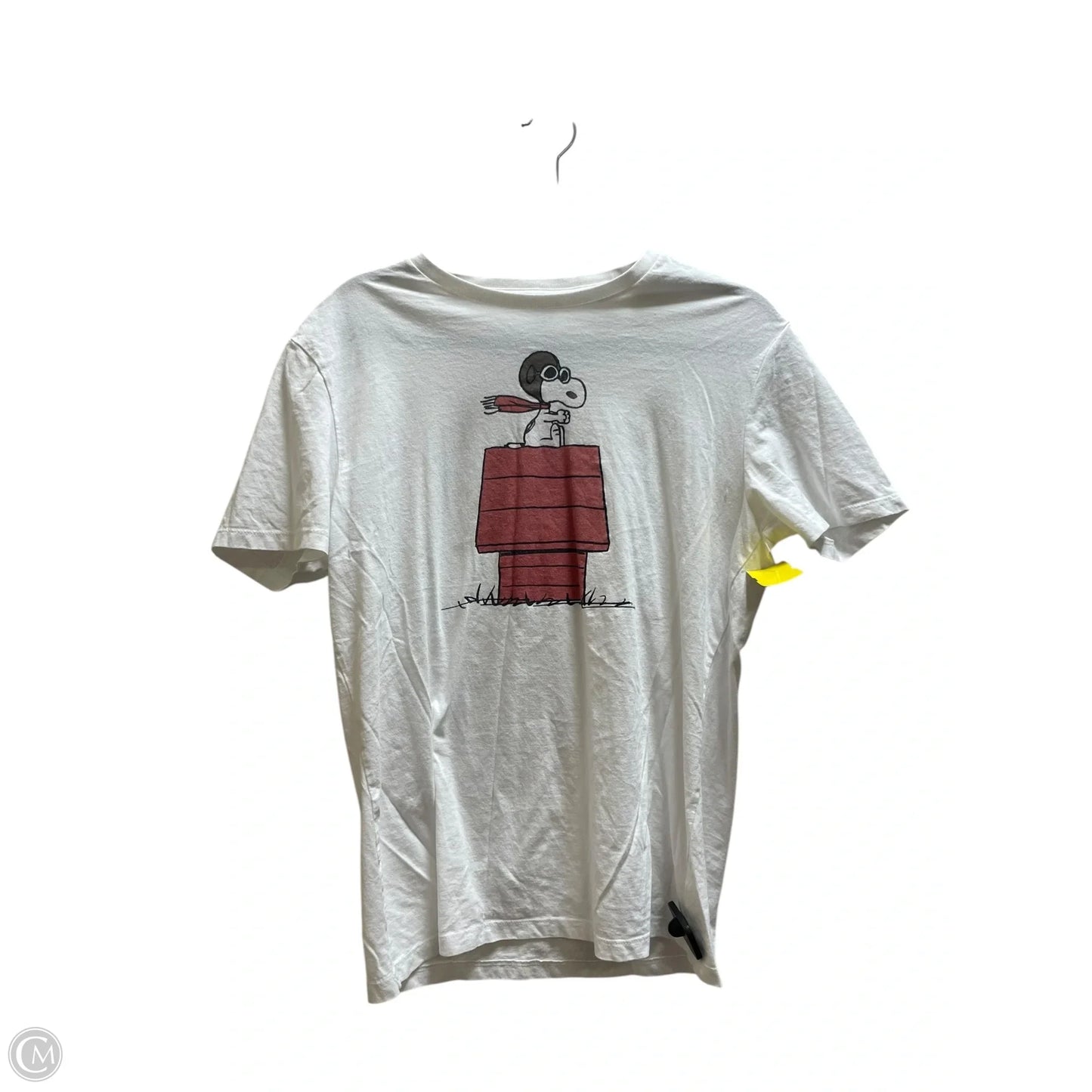 Top Short Sleeve By Gap In White, Size: M