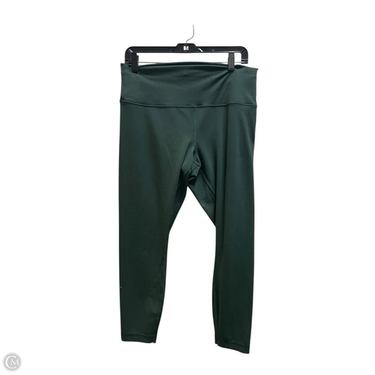 Athletic Leggings By Lululemon In Green, Size: 14