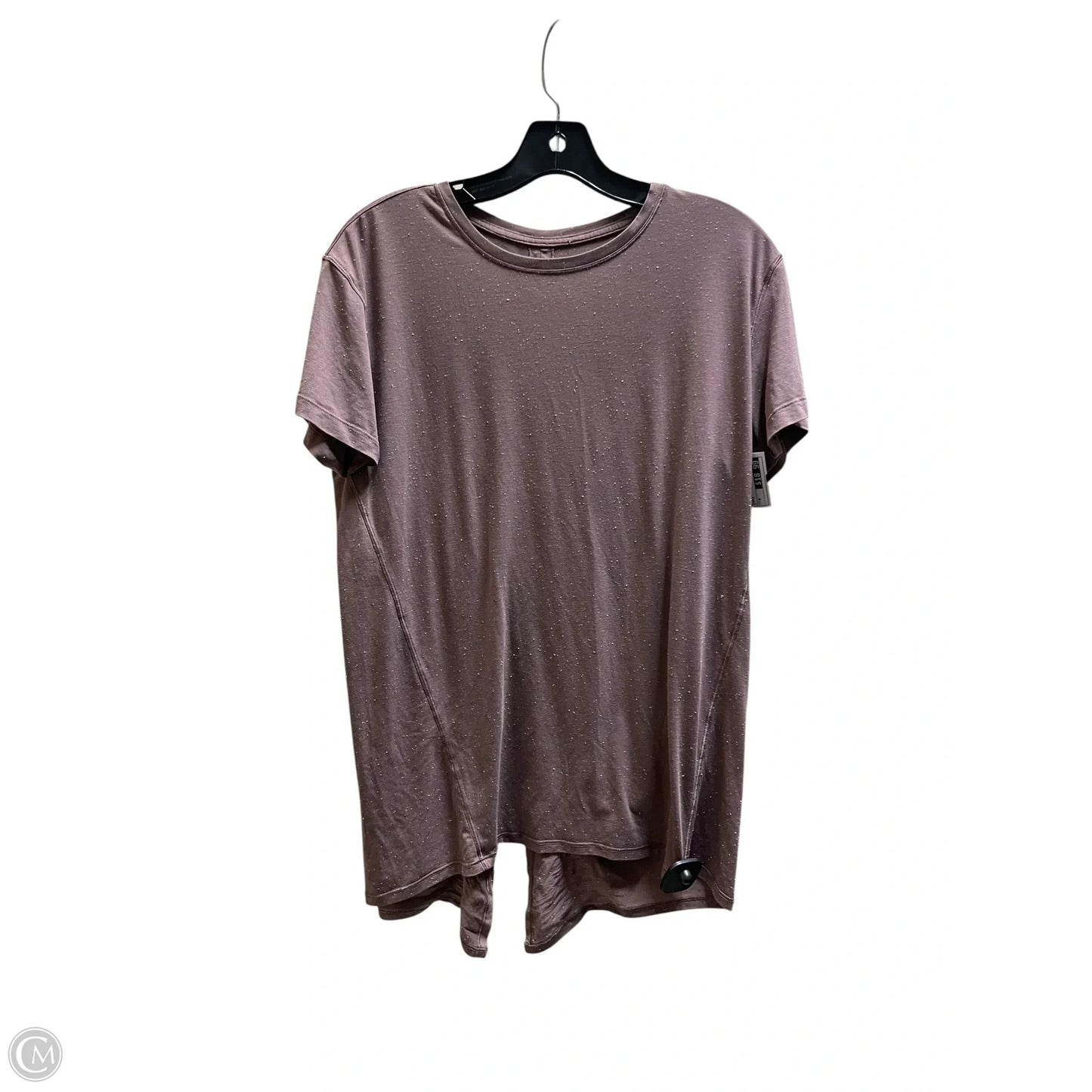 Athletic Top Short Sleeve By Lululemon In Purple, Size: M