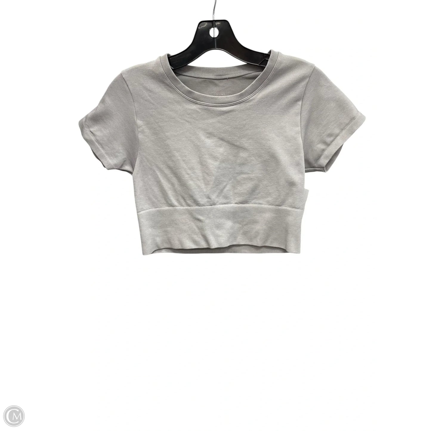 Top Short Sleeve By Aerie In Grey, Size: S
