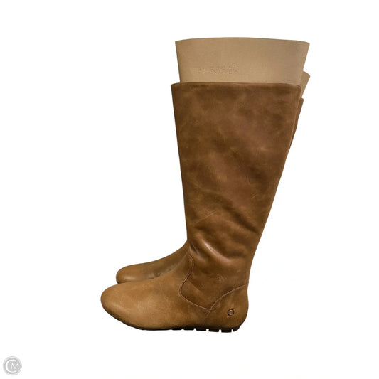 Boots Knee Flats By Born In Brown, Size: 11