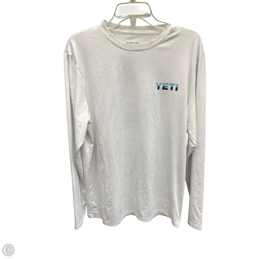 Top Long Sleeve By Clothes Mentor In White, Size: M