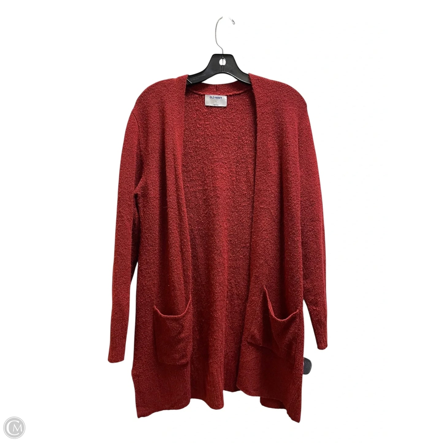 Sweater Cardigan By Old Navy In Red, Size: M