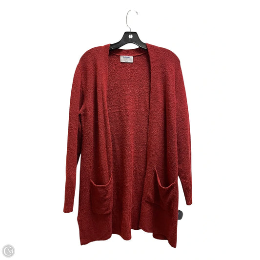 Sweater Cardigan By Old Navy In Red, Size: M