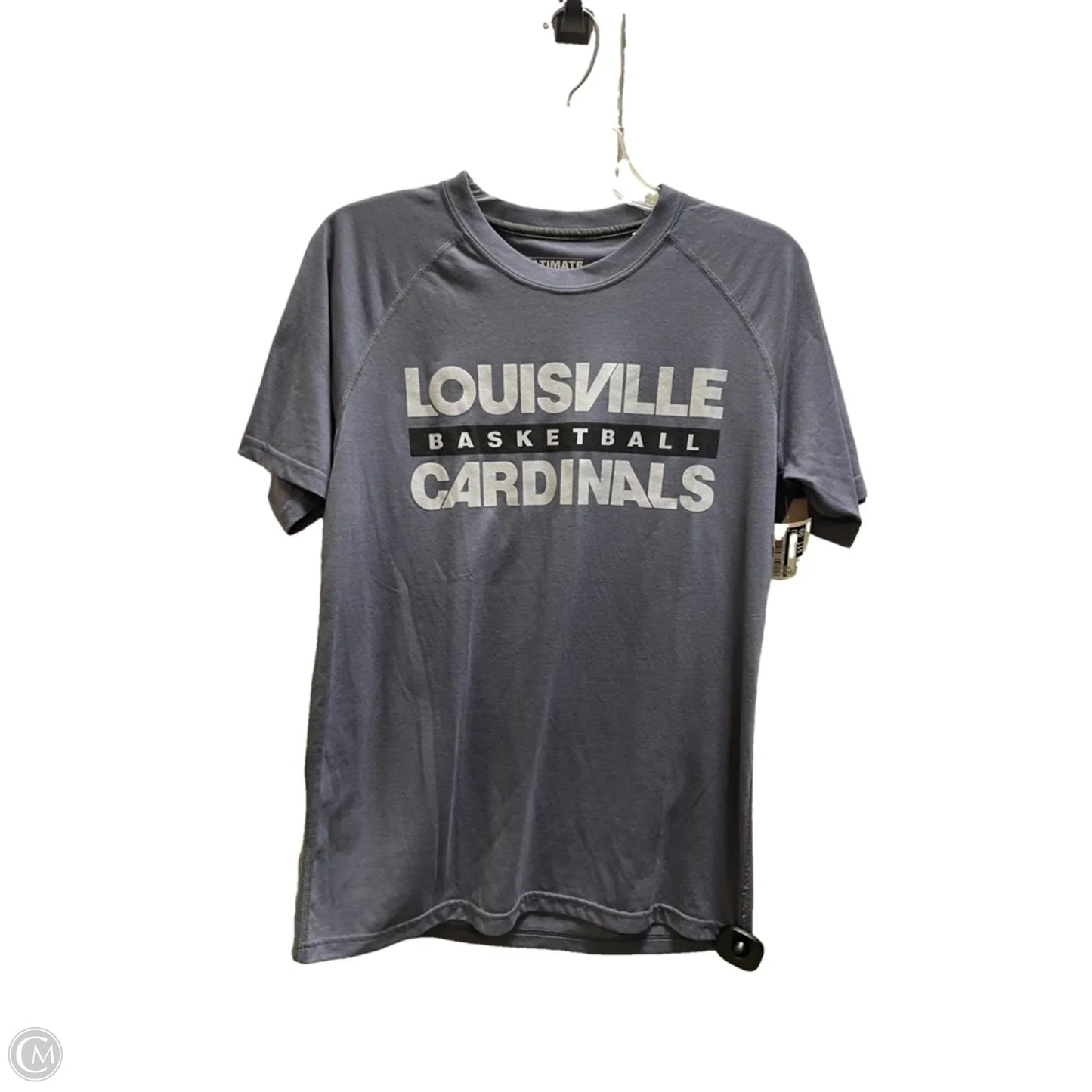 Top Short Sleeve By Adidas In Grey, Size: M