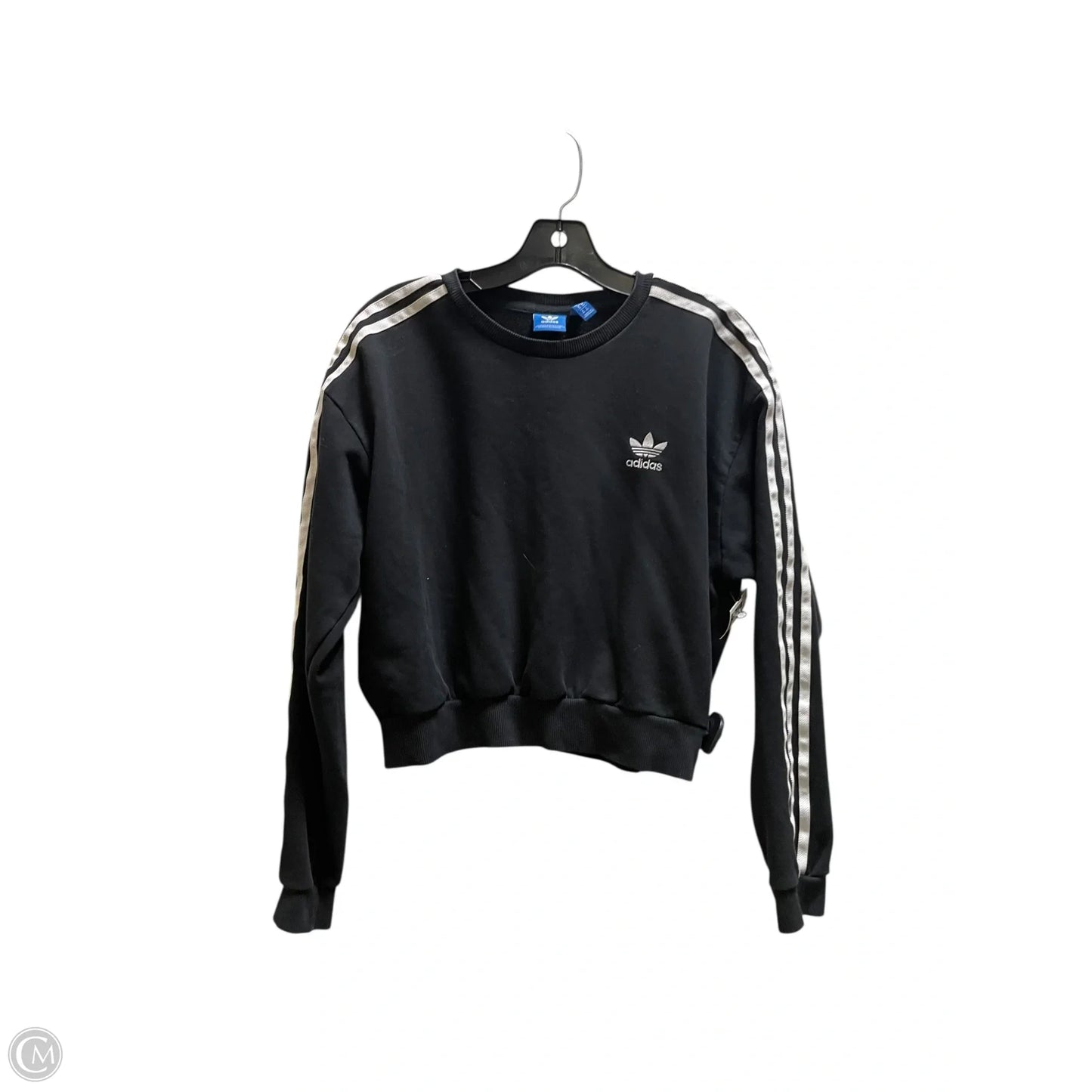 Sweatshirt Crewneck By Adidas In Black, Size: S