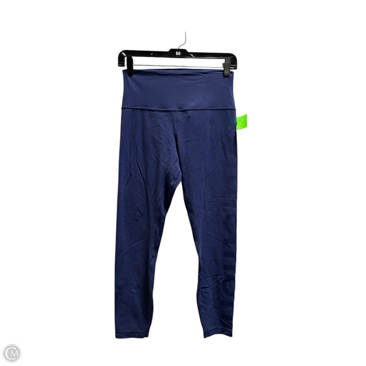 Athletic Leggings By Lululemon In Navy, Size: 8