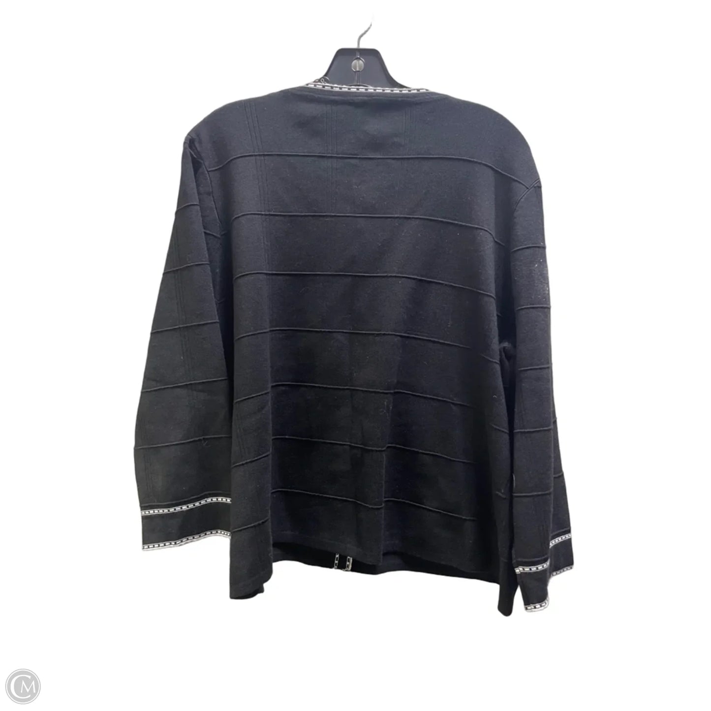 Top Long Sleeve By Adrianna Papell In Black, Size: Xl