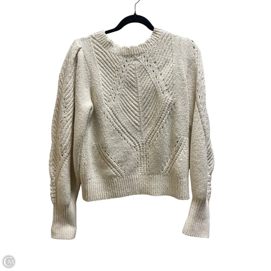 Sweater By Anthropologie In Cream, Size: M