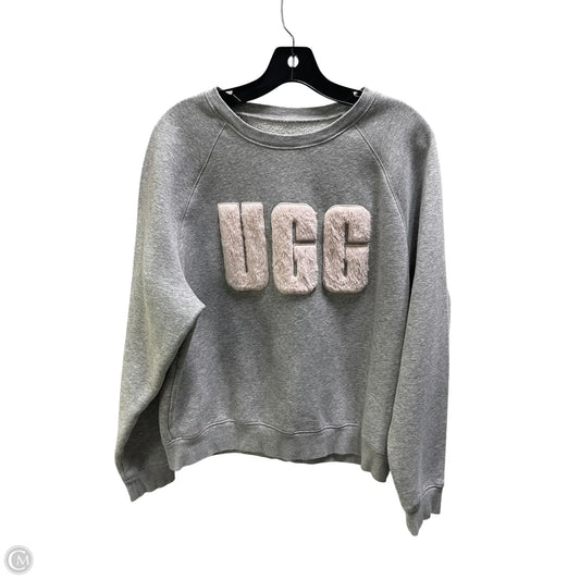 Sweatshirt Designer By Ugg In Grey, Size: L