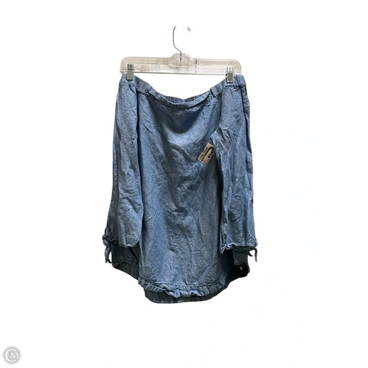 Top Long Sleeve By Free People In Blue, Size: S