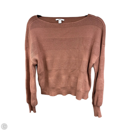Top Long Sleeve By Bar Iii In Brown, Size: S