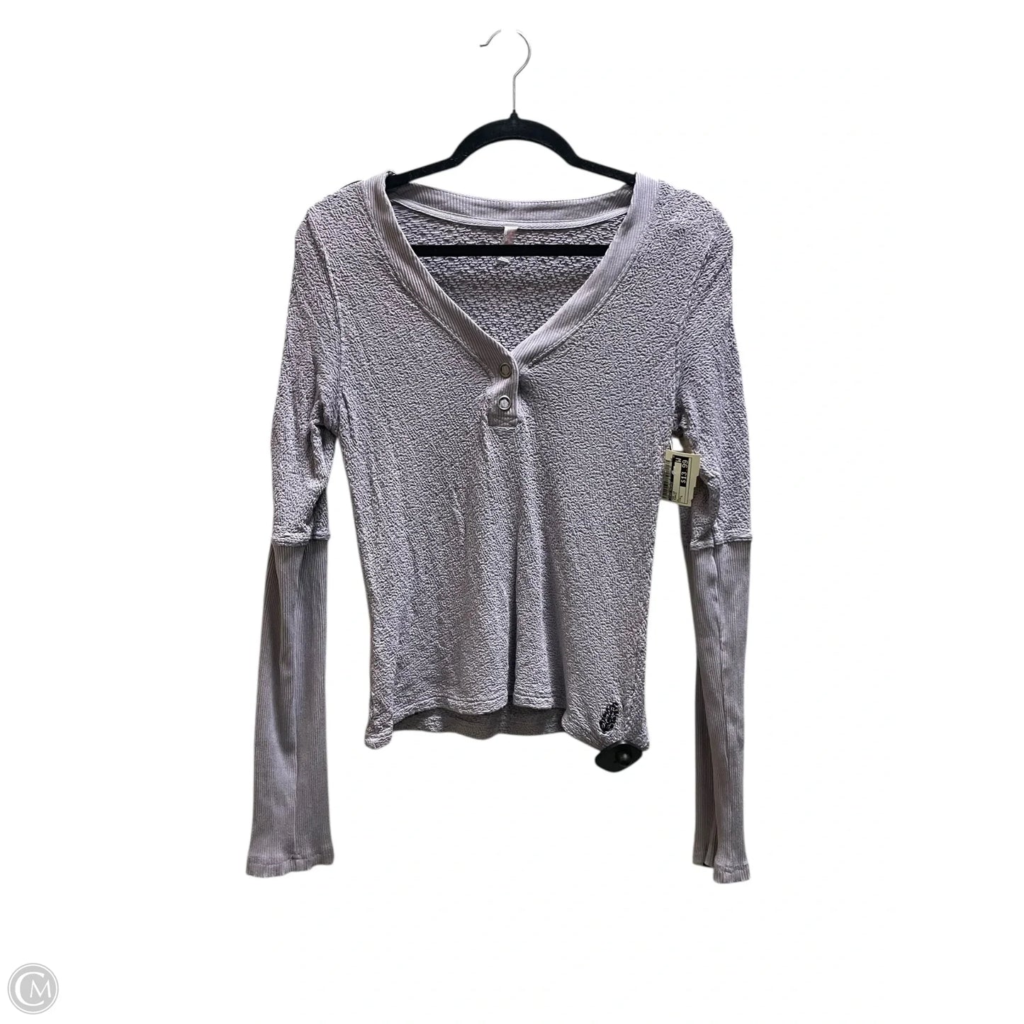 Top Long Sleeve By Free People In Purple, Size: L