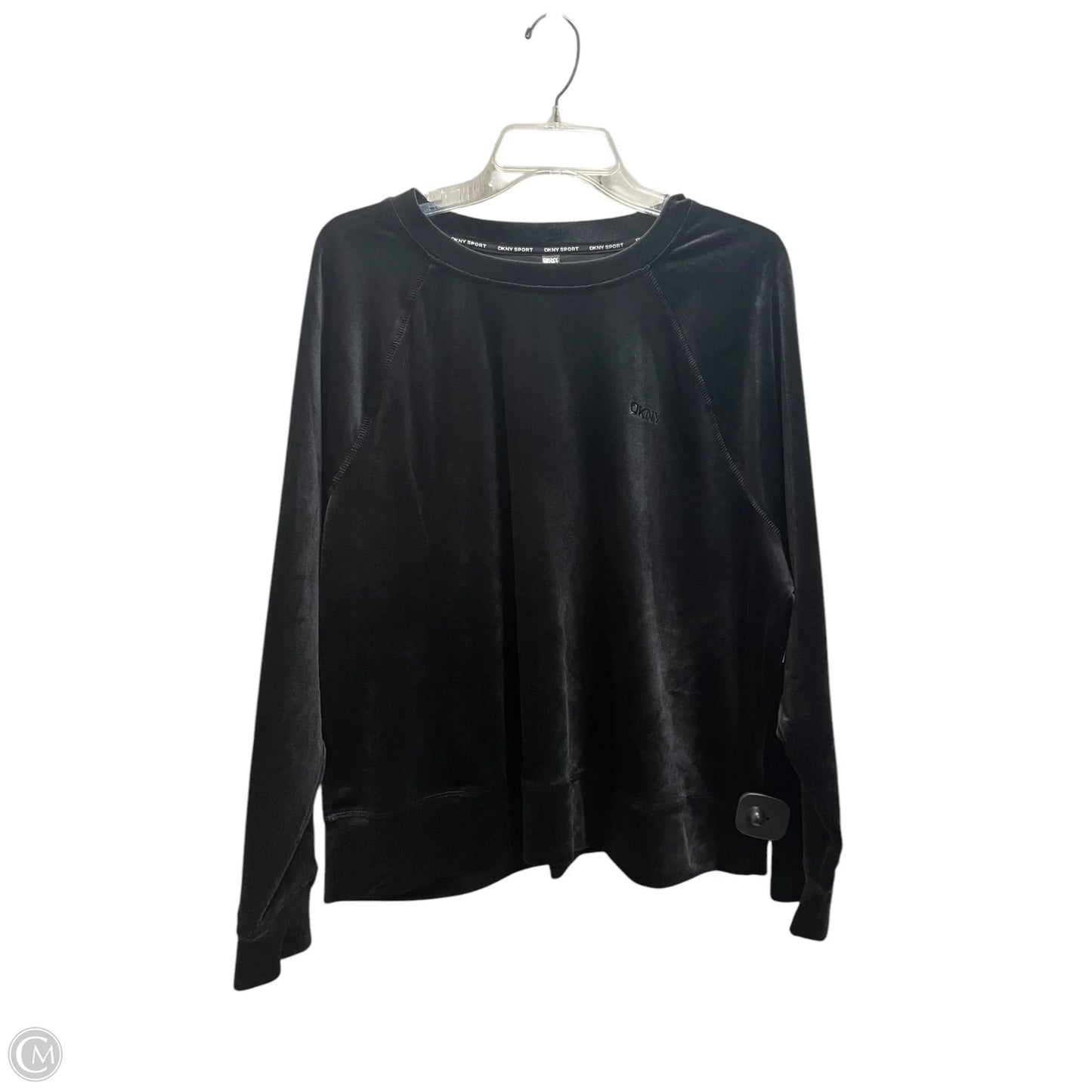 Athletic Sweatshirt Crewneck By Dkny In Black, Size: Xl