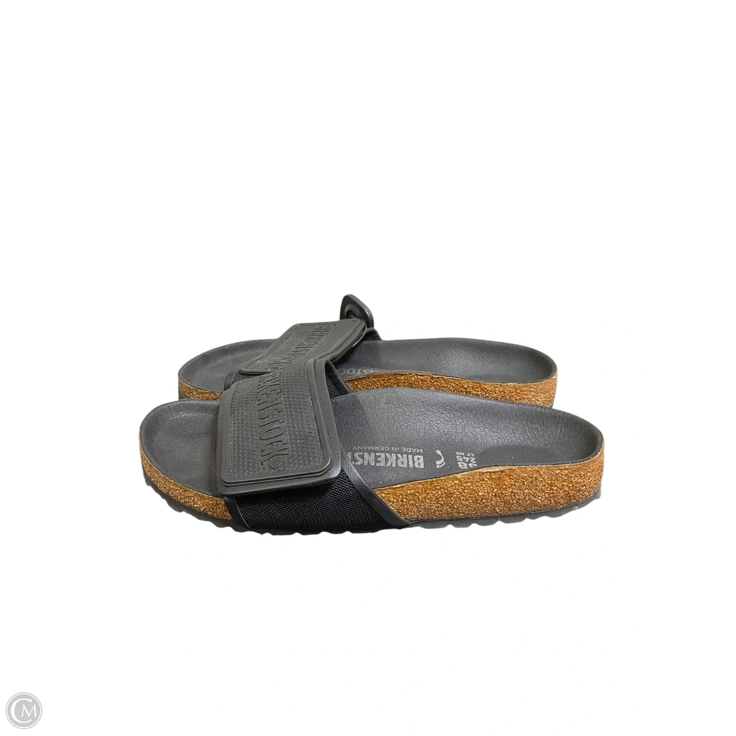 Sandals Flats By Birkenstock In Black, Size: 7