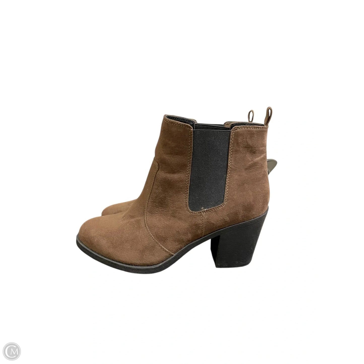Boots Ankle Heels By H&m In Brown, Size: 9