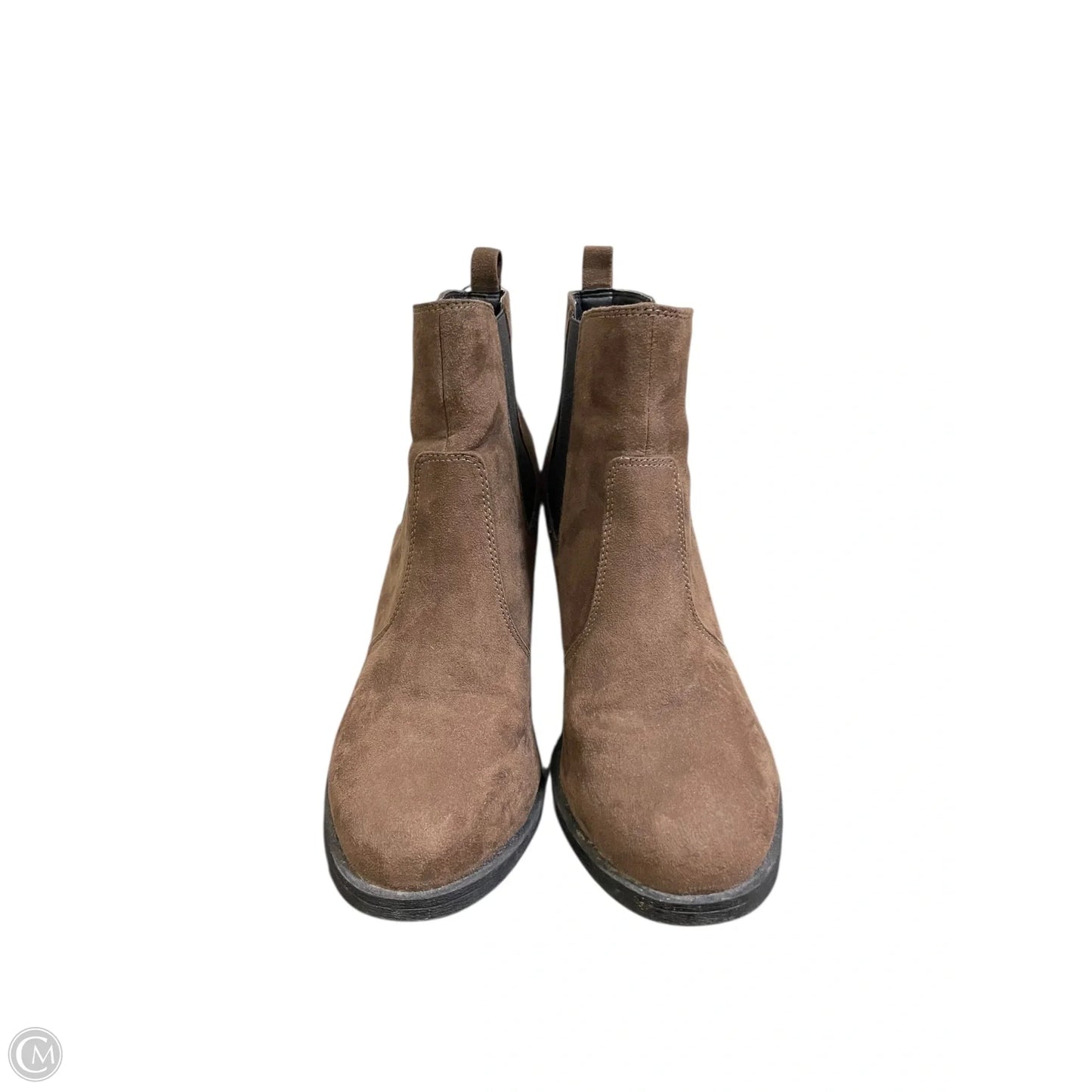 Boots Ankle Heels By H&m In Brown, Size: 9