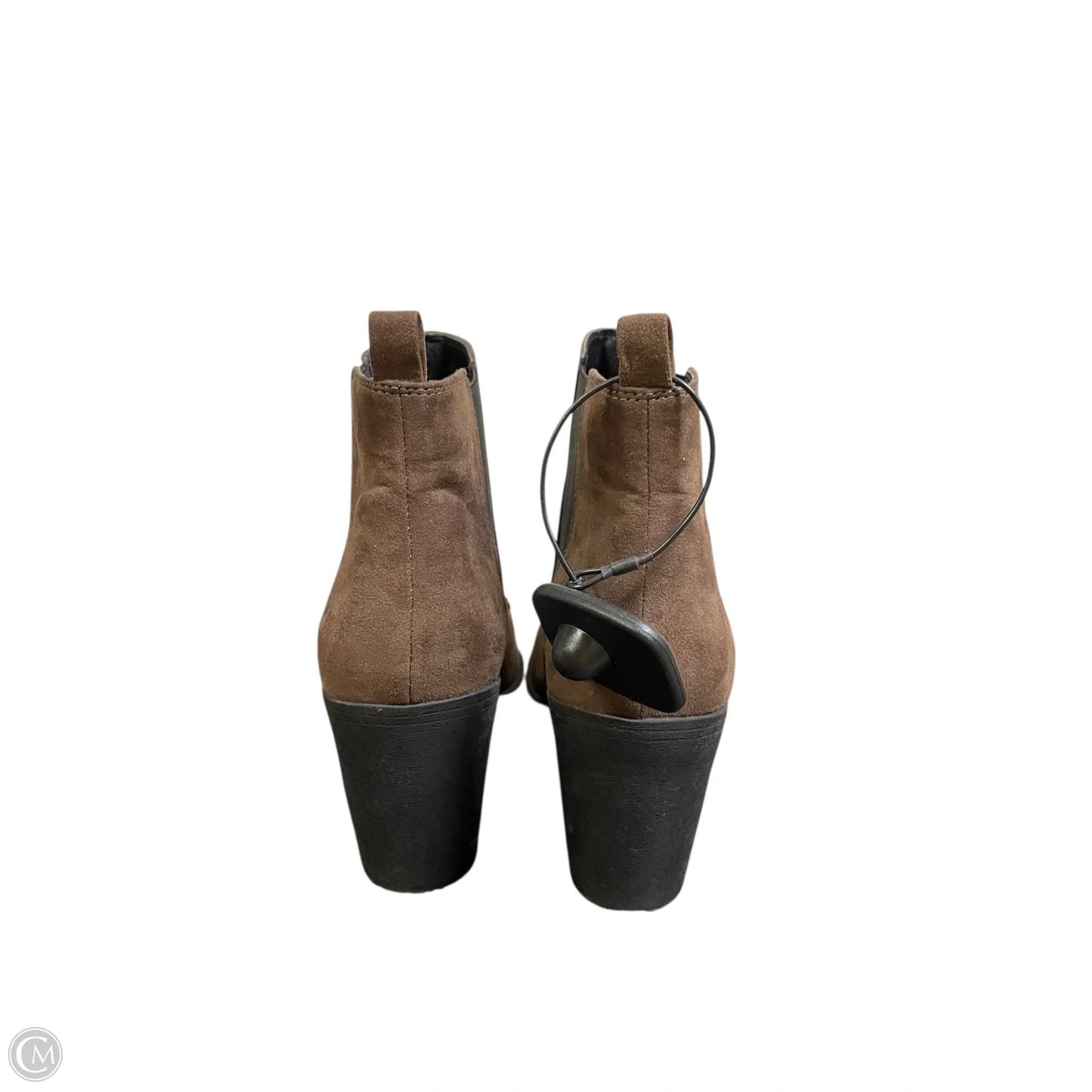 Boots Ankle Heels By H&m In Brown, Size: 9