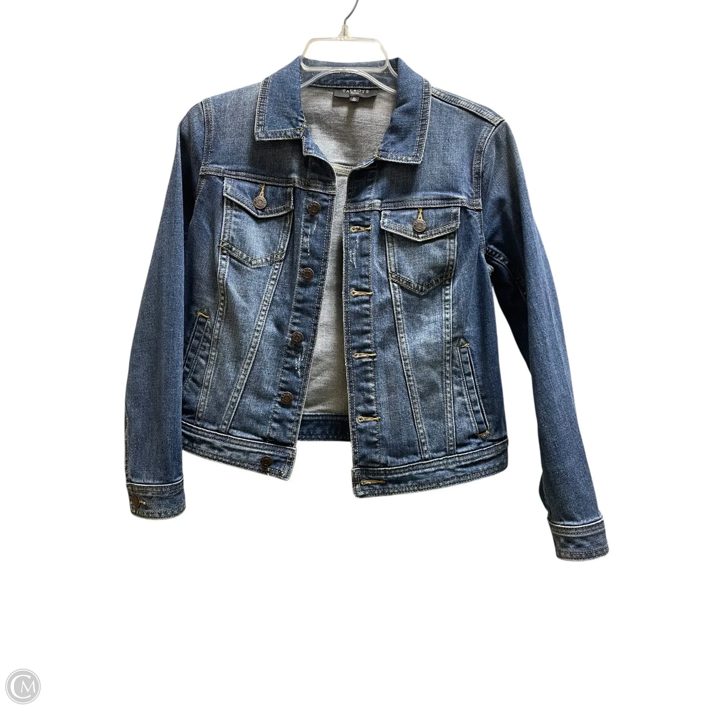 Jacket Denim By Talbots In Blue, Size: S