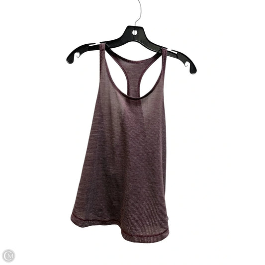 Athletic Tank Top By Lululemon In Purple, Size: M