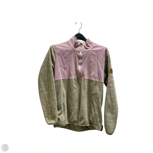 Jacket Faux Fur & Sherpa By Simply Southern In Green & Pink, Size: L