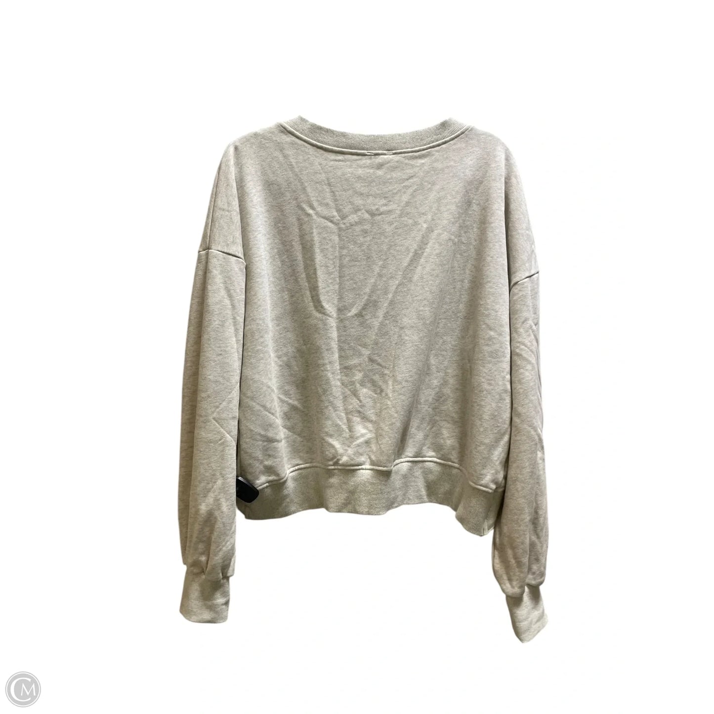 Sweatshirt Crewneck By Pol In Tan, Size: S