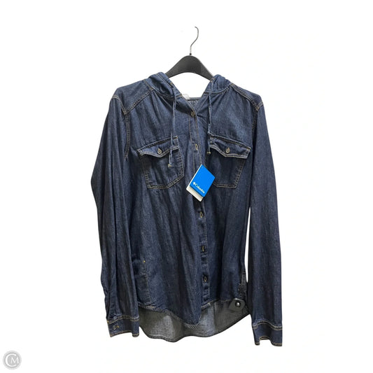 Jacket Denim By Columbia In Blue Denim, Size: Xl