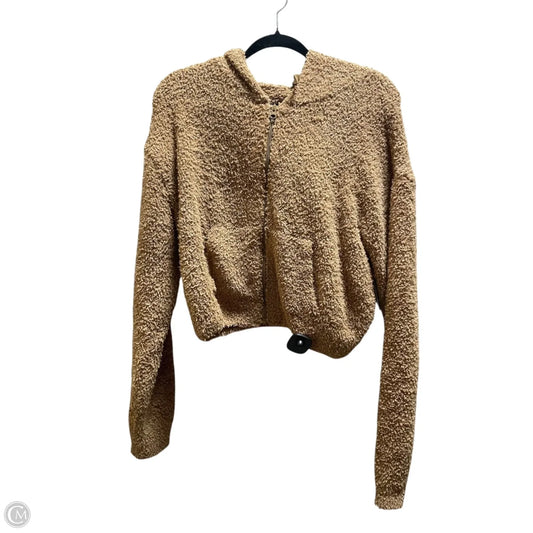 Jacket Faux Fur & Sherpa By Skims In Brown, Size: L