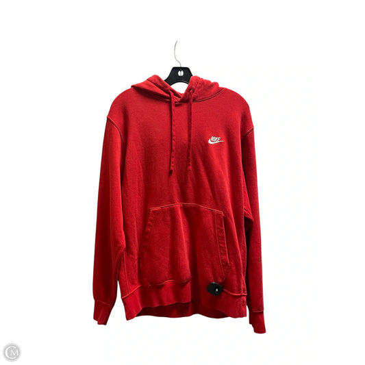 Sweatshirt Hoodie By Nike Apparel In Red, Size: M