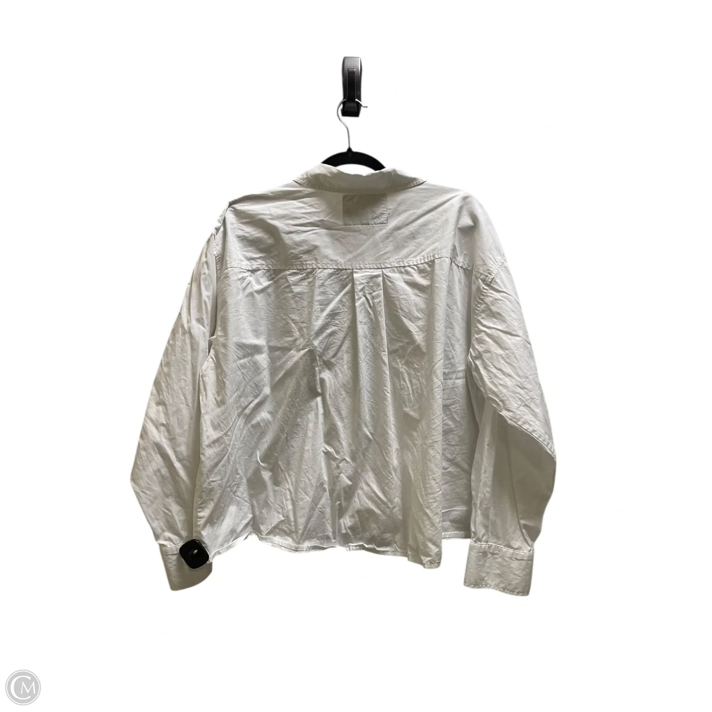 Top Long Sleeve Designer By Karl Lagerfeld In White, Size: Xl