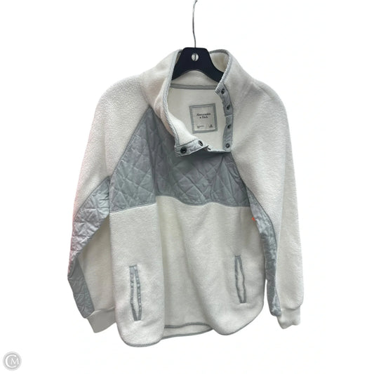Sweatshirt Collar By Abercrombie And Fitch In White, Size: M