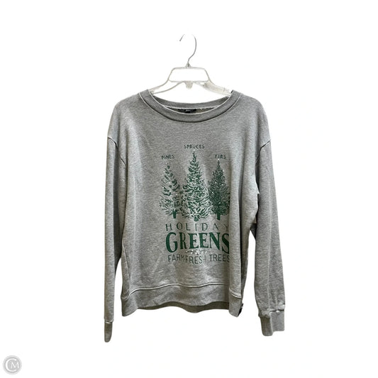 Sweatshirt Crewneck By J. Crew In Grey, Size: M