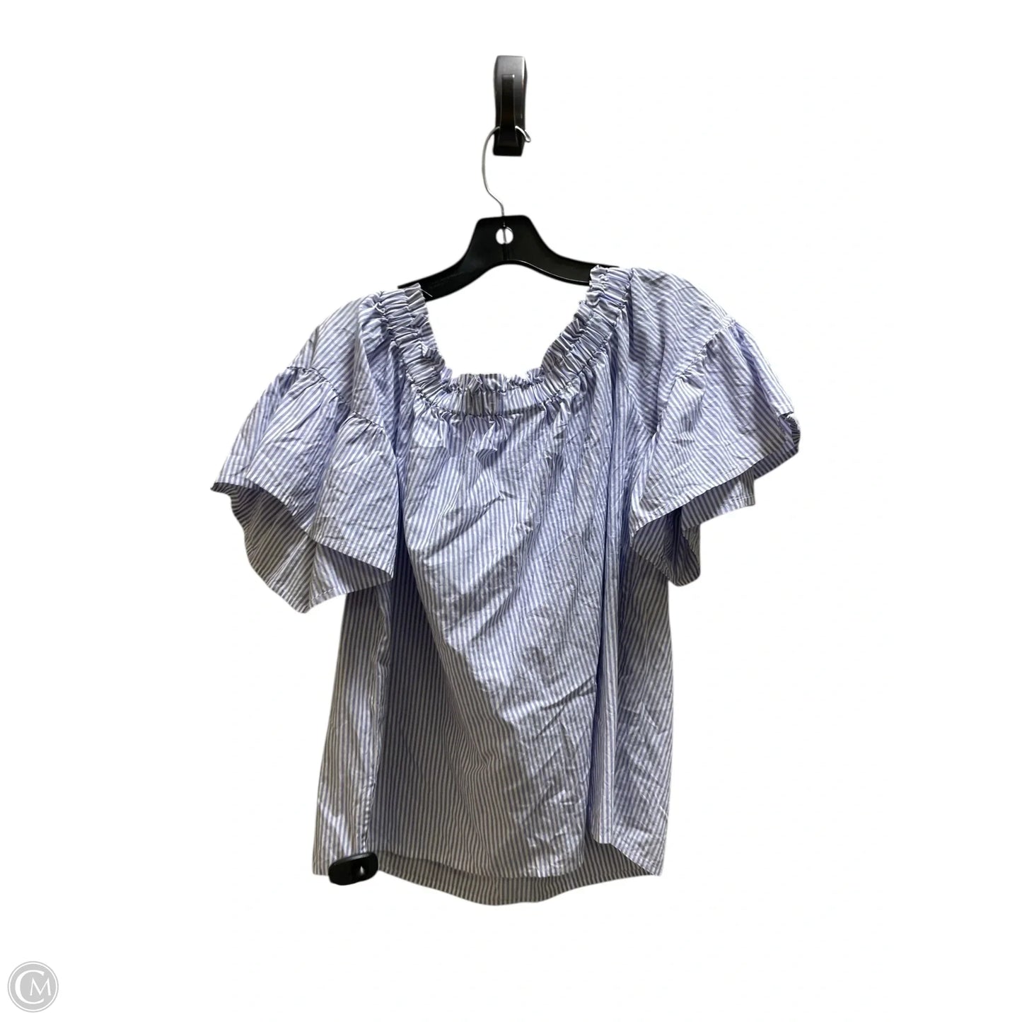 Top Short Sleeve Designer By Kate Spade In Blue, Size: M