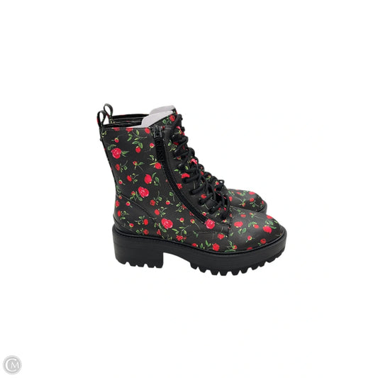 Boots Ankle Heels By Guess In Black, Size: 7.5