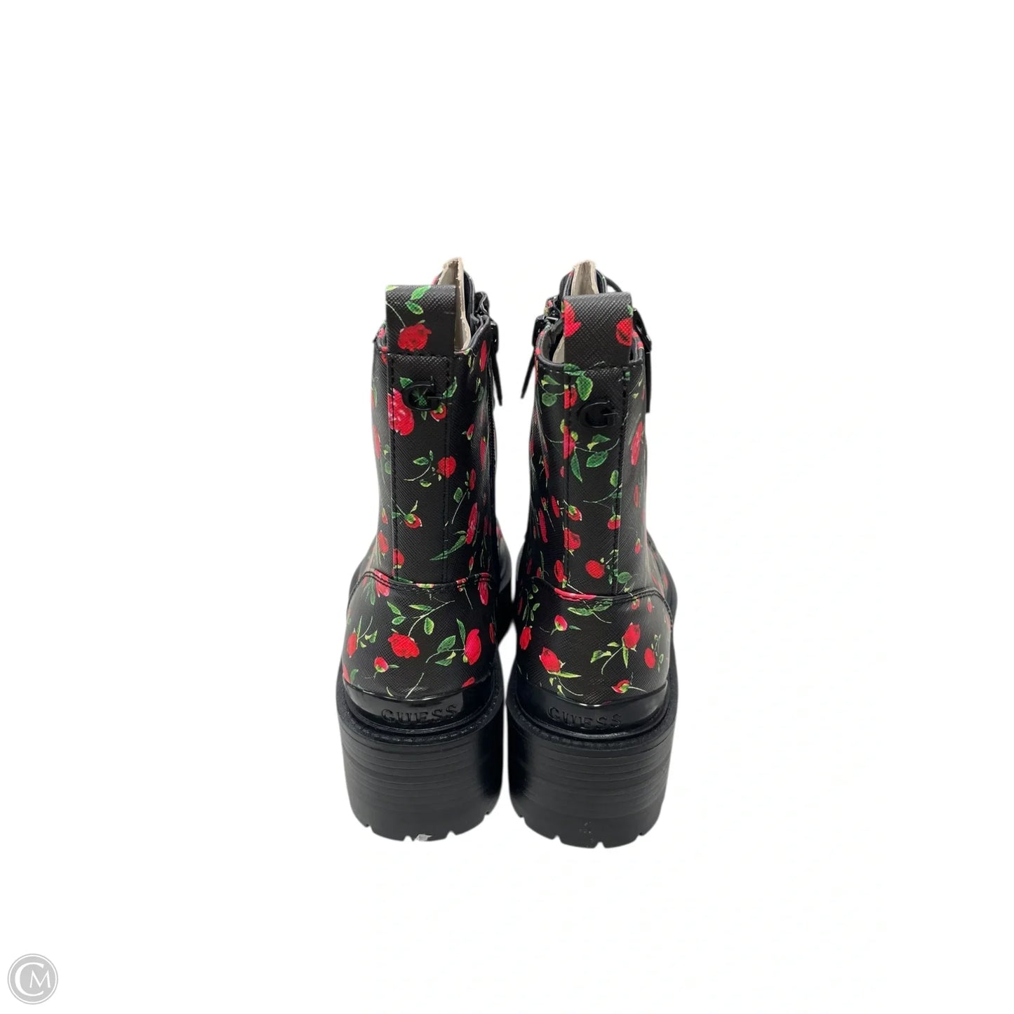 Boots Ankle Heels By Guess In Black, Size: 7.5