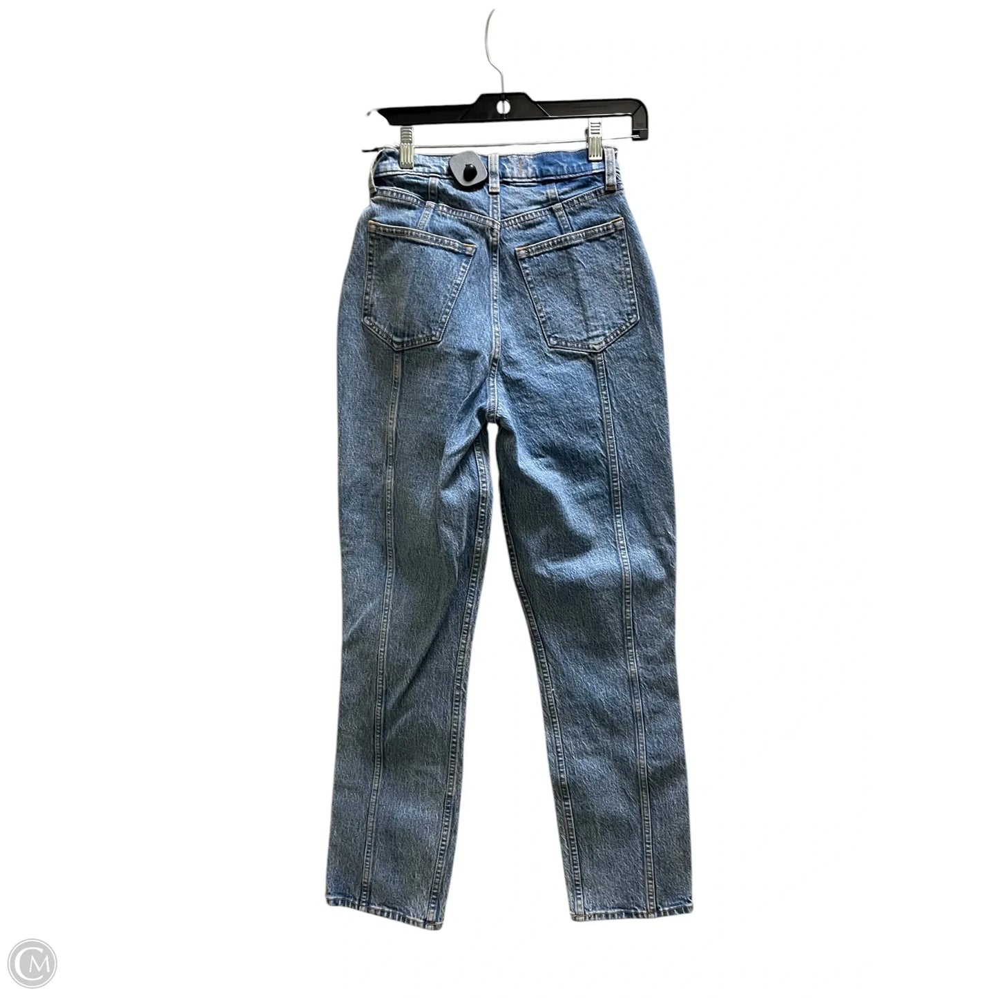 Jeans Straight By Abercrombie And Fitch In Blue Denim, Size: 0